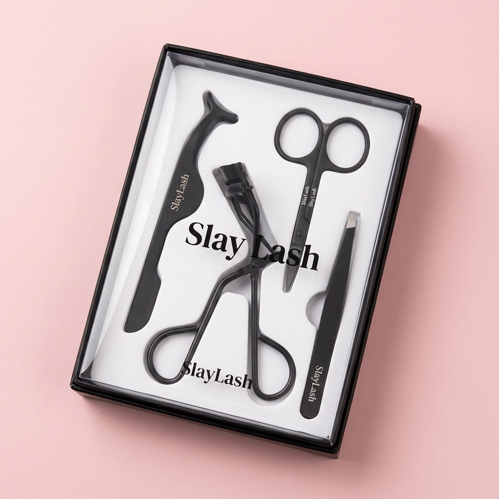 Tool Kit – Applikator, Pinzette, Schere & Wimpernzange